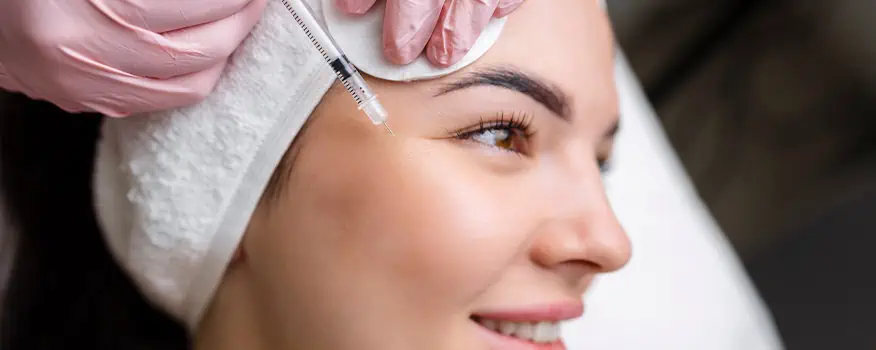 Botox wrinkle treatment injection