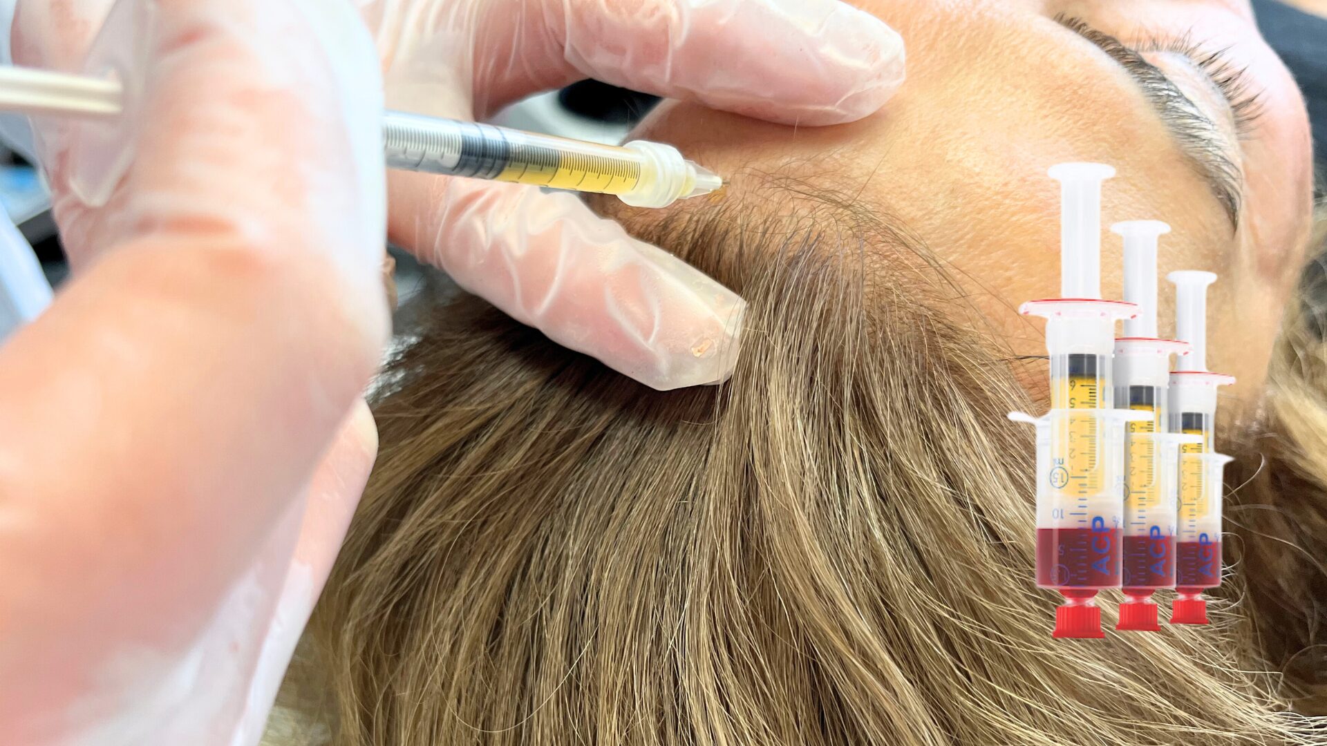 PRF Therapy hair restoration injection